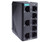 Moxa EDS-2008-ELP industrial 8-port Ethernet switch with numbered ports and power indicator.