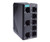 Moxa EDS-2008-ELP industrial network switch with eight Ethernet ports and status indicator lights.
