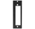 Black metal X-RMK-FASCIA faceplate with mounting holes and a central rectangular cutout.