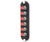 Black CCH-CP06-H3 patch panel insert with six BNC connectors and red protective caps.