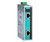 A Moxa INJ-24A-T industrial PoE+ injector with dual RJ45 ports.