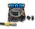 FSCS812DLCP fiber splice cassette with exposed colored fiber optic cables and two separate inserts.