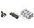 CCS-MV4228 Multi-Viewer connects a user workstation to eight servers via colored cables.