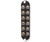 Black CCH-CP12-15T patch panel insert with 12 fiber optic adapter ports.