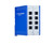 Hirschmann MIPP patch panel featuring two columns of four numbered RJ45 Ethernet ports.