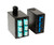 Two DTC1AP fiber patch panel enclosures with mounted fiber optic coupler adapters.