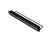 Black 1U patch panel with 48 ports and a rear cable management bar.