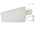 Directional antenna with mounting bracket, U-bolt, and coaxial cable connector.