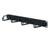 Black rack-mount cable organizer featuring four sturdy metal cable management D-rings.