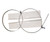 PM10-12 pole mount kit consisting of two metal brackets and two tension straps.