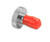 Metal ST-OPM adapter with a knurled knob and red protective cap.