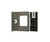 DIN-Rail mounting bracket with a metal plate and a plastic clip.