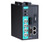 Moxa VPort 464 industrial 4-channel video encoder with BNC and Ethernet ports.