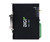 Side profile of a black Digi IX30 industrial router with status lights and a green terminal block.