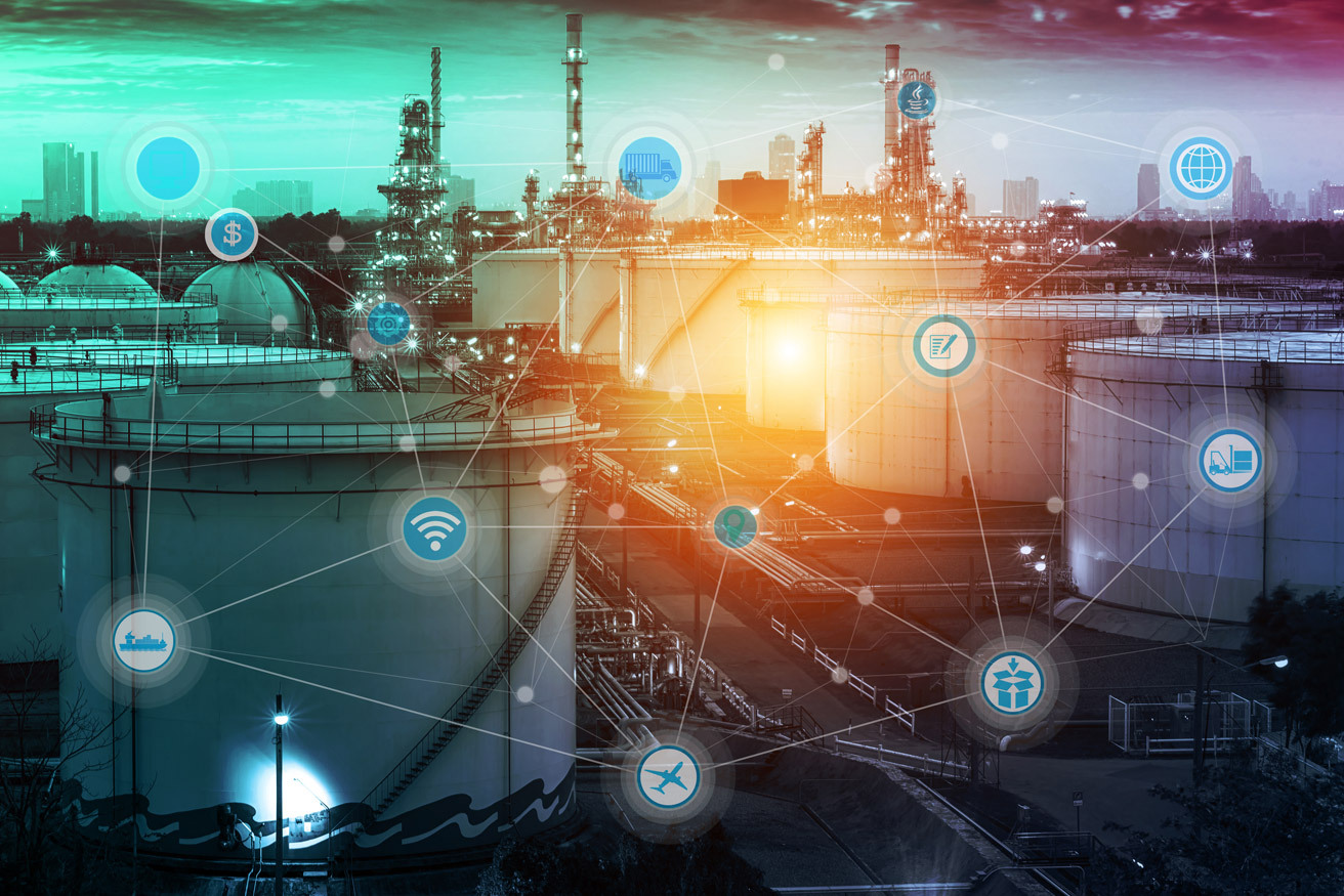 Industrial Facility with Wired and Wireless Networking