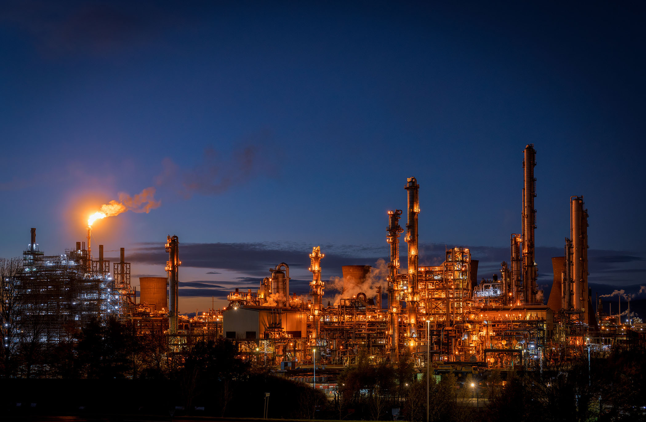 Petrochemical Facility Early Evening