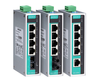 Moxa EDS-205A Series Unmanaged Ethernet Switches