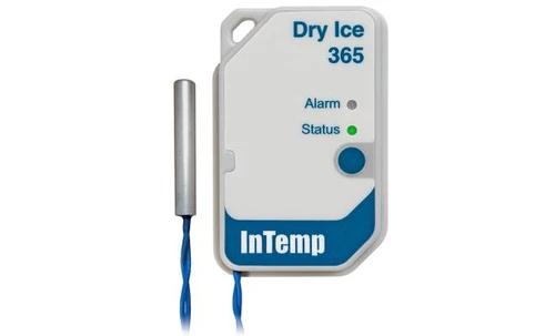 InTemp 365-Day Dry Ice Temperature Logistics Monitoring