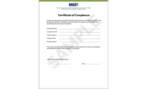 Compliance Certification