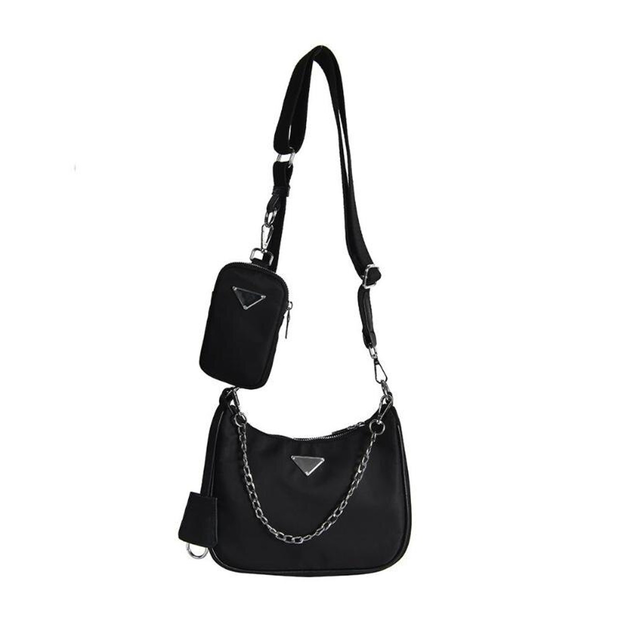 Retro Baguette Bag For Women Trendy Vintage Nylon Handbag Female Small ...
