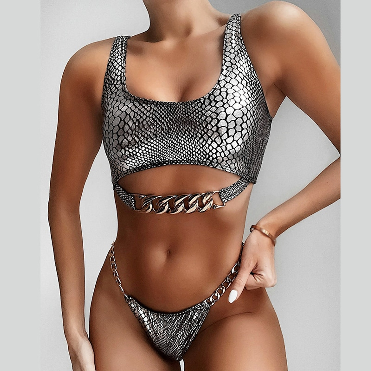 snake swimwear