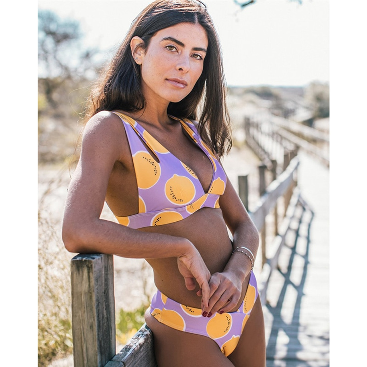 women's lemon bathing suit