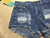 STUDED SHORT JEANS