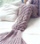 Mermaid tail blanket purple