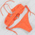 LACE UP Brazilian BIKINI {ORANGE}