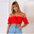 Off Shoulder Ruffles Women T-Shirt Sexy Tunic Cropped Top Shirts Casual Summer Tank Top Blusas Feminino Camisole