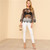 Floral Embroidered Lace Cut Out Sheer Top Women Round Neck Flare Sleeve Blouse 2018 Spring 3/4 Sleeve Sexy Blouse Floral Embroidered Lace Cut Out Sheer Top Women Round Neck Flare Sleeve Blouse 2018 Spring 3/4 Sleeve Sexy Blouse