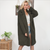NEW Women Fur Coat teddy coat 2018 Winter Fluffy Shaggy Faux Long Fur Coat Fashion Thick Warm Jacket Black/Beige Outwear Pele {Army Green}