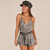 New Sequin Strap Playsuit V-neck Sexy Club Party Rompers Sleeveless Backless 2019 Silver Summer Birthday Short Jumpsuit