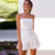 Summer Playsuit Women Boho Hollow Out White Lace Romper Spaghetti Strap Tassel Rompers Womens Jumpsuit Combinaison Short Femme