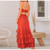 Women Skirt Suit 2 Pieces 2019 Summer Sexy Spaghetti Strap Crop Tops Girl Wrap Lace up Long Skirt Casual Holiday Beach Dress