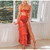 Women Skirt Suit 2 Pieces 2019 Summer Sexy Spaghetti Strap Crop Tops Girl Wrap Lace up Long Skirt Casual Holiday Beach Dress