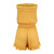 Off Shoulder Yellow Jumpsuit Sexy Playsuit Women Rompers Sleeveless Overalls Bodysuit combinaison femme body mujer
