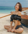 Women Two pieces Off-Shoulder Swimming suit&Sun protection Cover up Amphibious beach wear Wire Bathing suit