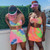 Tie Dye Sexy Two Piece Club Outfits Women Summer Clothes Spaghetti Strap Crop Tops and Mini Skirts 2 Piece Matching Sets