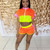 Color Patchwork Breathable Women Tracksuit Summer Two Piece Set Zipper Short Sleeve Crop Top Shorts Outdoor Outfits