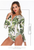 Swimming Suit For Women Palm Pritned One Piece Swimsuit Front Printed Womens Bathing Suits Bodysuit Beach Wear
