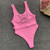 Swimwear Women One Piece 2019 New Swimming Suit For Women slim push up pink swimsuit Sexy Monokini vintage Bathing Suit Trikini