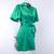 Green Wrap Dress Lantern Sleeve Sexy V-Neck Bodycon Dresses Women Autumn 2019 Bow Mini Dress Short Party Club