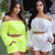 Two Piece Set Off-Shoulder Crop Top and Short Pants Women Autumn New Sexy Long Sleeve Tracksuit Club Outfits Streetwear Two Piece Set Off-Shoulder Crop Top and Short Pants Women Autumn New Sexy Long Sleeve Tracksuit Club Outfits Streetwear