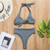 Gray Bikinis for Women Swimsuit Swimwear Women High Waist Bikinis Set 2020 female Swimming for Bathing Suit