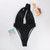 One Shoulder Swimsuit Deep V Neck Swimwear Hollow Out Bikini Solid Biquini Women Bathing Suit One-Piece-Suits Monokini