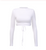 Women Sexy Harajuku Open Back T-shirt Long Sleeve Top Cropped Tops Women T-shirt Summer Casual Tops White Fashion T-shirt 2020