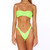 Sexy Flash Bandeau Strapless Bikini 2020 Solid Swimsuit Women Swimwear Thong Bikinis Set Maillot De Bain Swim Wear Bathing Suit Neon Green