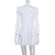 2020 Autumn O Neck Ruffled Short Dress Hollow Out Lace Up Ladies Dress Elegant Vestido Slim Pleated A-Lin Dress Button Women 2020 Autumn O Neck Ruffled Short Dress Hollow Out Lace Up Ladies Dress Elegant Vestido Slim Pleated A-Lin Dress Button Women