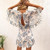 Sexy Women Boho Dress Print Ruffles Mini Deep V Neck Beach Dress Batwing Sleeve Sundress Summer Casual Hollow Dress 2020
 Sexy Women Boho Dress Print Ruffles Mini Deep V Neck Beach Dress Batwing Sleeve Sundress Summer Casual Hollow Dress 2020